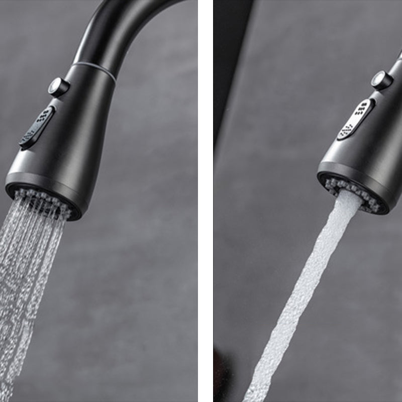 Modern 1-Handle Kitchen Faucet Stainless Steel Standard Kitchen Faucet Clearhalo 'Home Improvement' 'home_improvement' 'home_improvement_kitchen_faucets' 'Kitchen Faucets' 'Kitchen Remodel & Kitchen Fixtures' 'Kitchen Sinks & Faucet Components' 'kitchen_faucets' 6467044