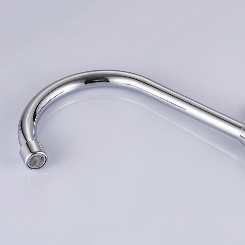 Contemporary Single Handle Kitchen Faucet High Arch Water Filler in Chrome Clearhalo 'Home Improvement' 'home_improvement' 'home_improvement_kitchen_faucets' 'Kitchen Faucets' 'Kitchen Remodel & Kitchen Fixtures' 'Kitchen Sinks & Faucet Components' 'kitchen_faucets' 6467167