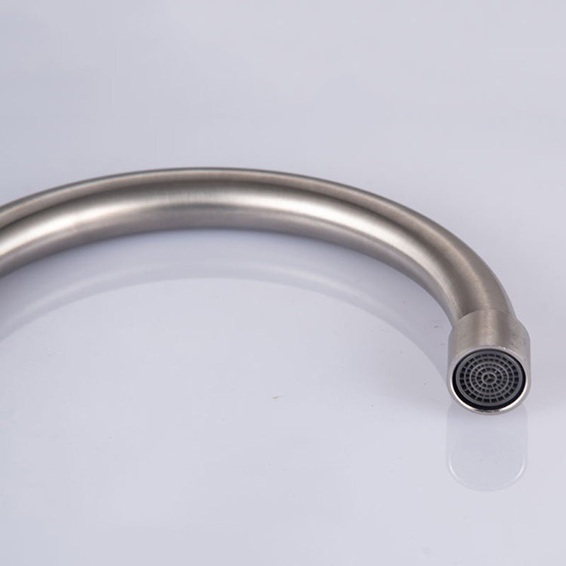 Contemporary Single Handle Kitchen Faucet High Arch Water Filler in Chrome Clearhalo 'Home Improvement' 'home_improvement' 'home_improvement_kitchen_faucets' 'Kitchen Faucets' 'Kitchen Remodel & Kitchen Fixtures' 'Kitchen Sinks & Faucet Components' 'kitchen_faucets' 6467173