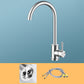 Modern Kitchen Bar Faucet 304 Stainless Steel Lever Handles High Arch Sink Faucet Gooseneck Supply Lines Included Clearhalo 'Home Improvement' 'home_improvement' 'home_improvement_kitchen_faucets' 'Kitchen Faucets' 'Kitchen Remodel & Kitchen Fixtures' 'Kitchen Sinks & Faucet Components' 'kitchen_faucets' 6467220