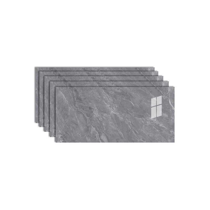 PVC Peel/Stick Backsplash Tile Rectangular Peel and Stick Backsplash Wall Tile Pewter Clearhalo 'Flooring 'Home Improvement' 'home_improvement' 'home_improvement_peel_stick_blacksplash' 'Peel & Stick Backsplash Tile' 'peel_stick_blacksplash' 'Walls & Ceilings' Walls and Ceiling' 6467254