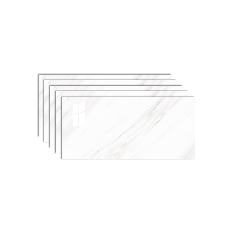 PVC Peel/Stick Backsplash Tile Rectangular Peel and Stick Backsplash Wall Tile Gloss White Clearhalo 'Flooring 'Home Improvement' 'home_improvement' 'home_improvement_peel_stick_blacksplash' 'Peel & Stick Backsplash Tile' 'peel_stick_blacksplash' 'Walls & Ceilings' Walls and Ceiling' 6467266