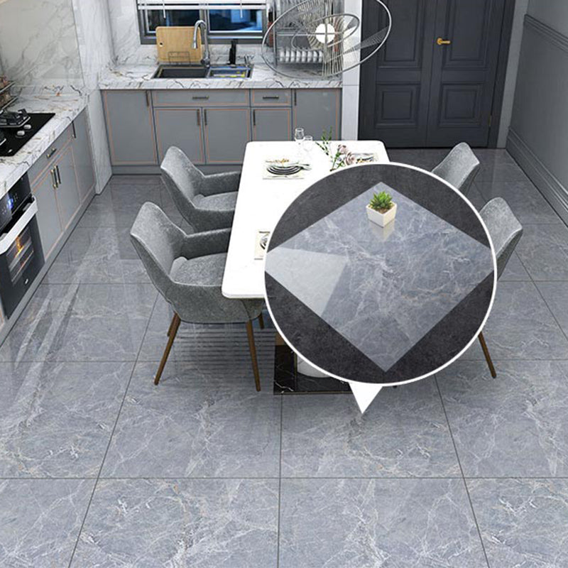 Modern Square Wallpaper Single Tile PVC Peel & Stick Subway Tile for Shower Heather Gray Clearhalo 'Flooring 'Home Improvement' 'home_improvement' 'home_improvement_peel_stick_blacksplash' 'Peel & Stick Backsplash Tile' 'peel_stick_blacksplash' 'Walls & Ceilings' Walls and Ceiling' 6467309