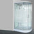Linear Sliding Striped Shower Enclosure Metal Framed Shower Enclosure White 39"L x 31"W x 84"H Clearhalo 'Bathroom Remodel & Bathroom Fixtures' 'Home Improvement' 'home_improvement' 'home_improvement_shower_stalls_enclosures' 'Shower Stalls & Enclosures' 'shower_stalls_enclosures' 'Showers & Bathtubs' 6467578