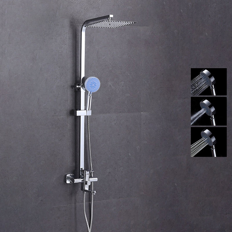 Modern Dual Shower Head Shower System Slide Bar Included Shower Set Wall Mounted Round Clearhalo 'Bathroom Remodel & Bathroom Fixtures' 'Home Improvement' 'home_improvement' 'home_improvement_shower_faucets' 'Shower Faucets & Systems' 'shower_faucets' 'Showers & Bathtubs Plumbing' 'Showers & Bathtubs' 6467635