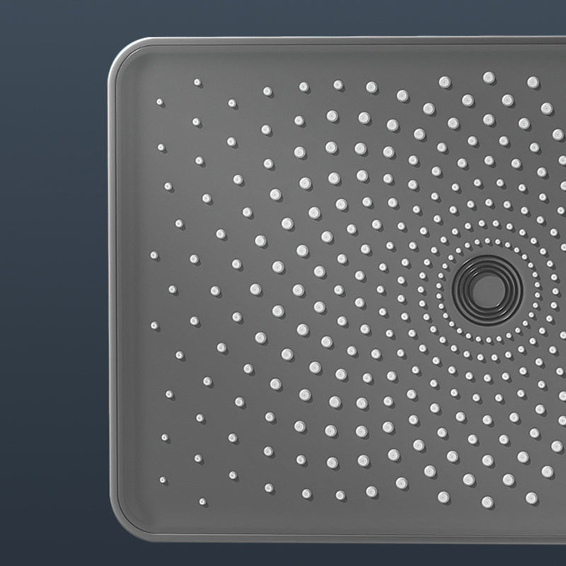 Contemporary Round and Square Shower System Wall Mounted Shower Set Clearhalo 'Bathroom Remodel & Bathroom Fixtures' 'Home Improvement' 'home_improvement' 'home_improvement_shower_faucets' 'Shower Faucets & Systems' 'shower_faucets' 'Showers & Bathtubs Plumbing' 'Showers & Bathtubs' 6467698