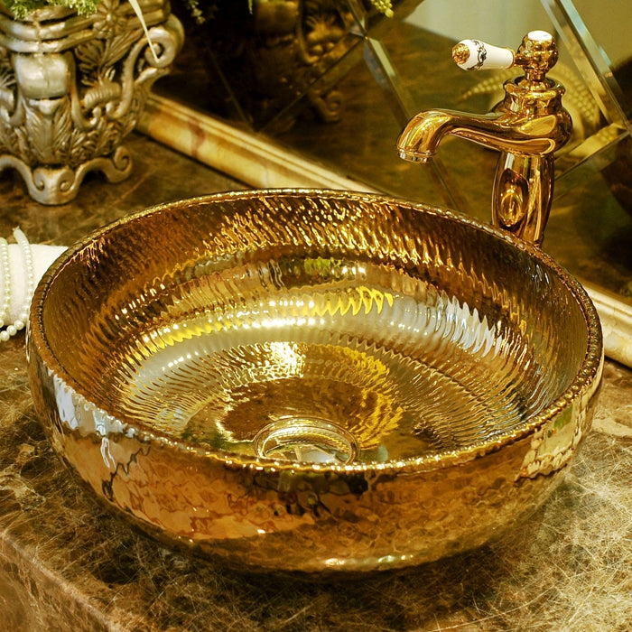 Gold Trough Bathroom Sink Modern Porcelain Trough Bathroom Sink Clearhalo 'Bathroom Remodel & Bathroom Fixtures' 'Bathroom Sinks & Faucet Components' 'Bathroom Sinks' 'bathroom_sink' 'Home Improvement' 'home_improvement' 'home_improvement_bathroom_sink' 6467812
