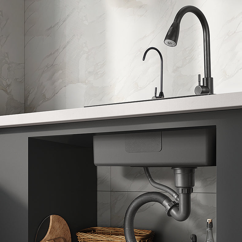Modern Style Kitchen Sink Stainless Steel Overflow Hole Design Kitchen Sink Clearhalo 'Home Improvement' 'home_improvement' 'home_improvement_kitchen_sinks' 'Kitchen Remodel & Kitchen Fixtures' 'Kitchen Sinks & Faucet Components' 'Kitchen Sinks' 'kitchen_sinks' 6467903