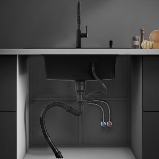 Contemporary Kitchen Sink Colorfast Drop-In Stainless Steel Kitchen Sink Clearhalo 'Home Improvement' 'home_improvement' 'home_improvement_kitchen_sinks' 'Kitchen Remodel & Kitchen Fixtures' 'Kitchen Sinks & Faucet Components' 'Kitchen Sinks' 'kitchen_sinks' 6468008