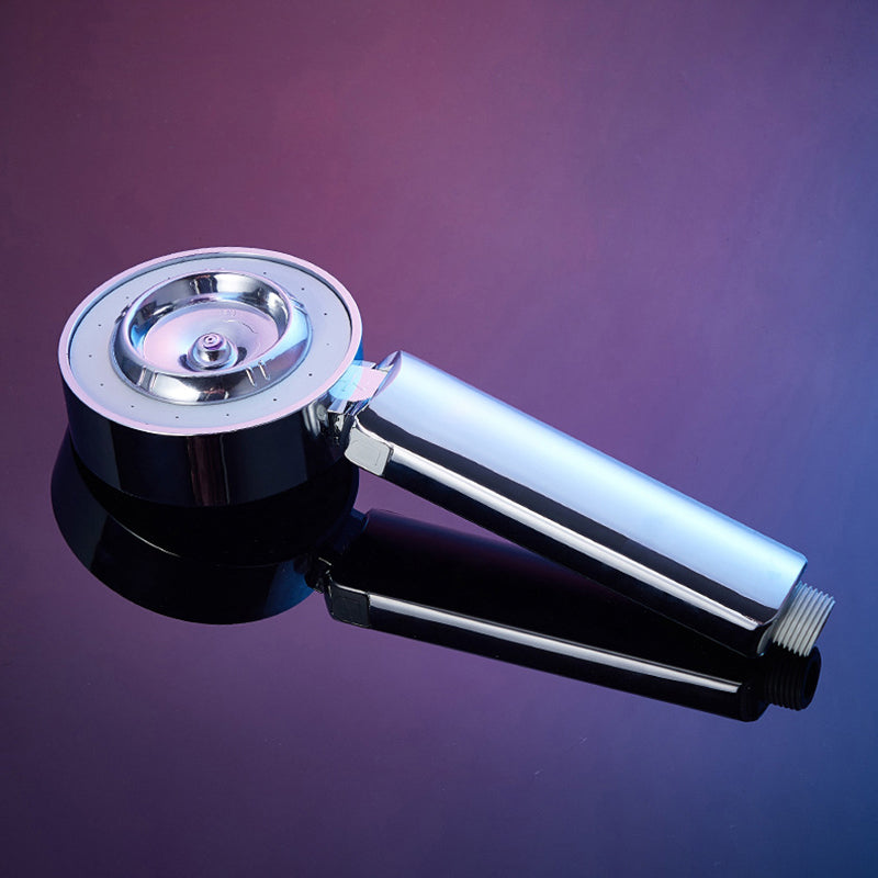 Contemporary Wall Mounted Shower Head Combo Chrome Round Hand Shower Clearhalo 'Bathroom Remodel & Bathroom Fixtures' 'Home Improvement' 'home_improvement' 'home_improvement_shower_heads' 'Shower Heads' 'shower_heads' 'Showers & Bathtubs Plumbing' 'Showers & Bathtubs' 6468084