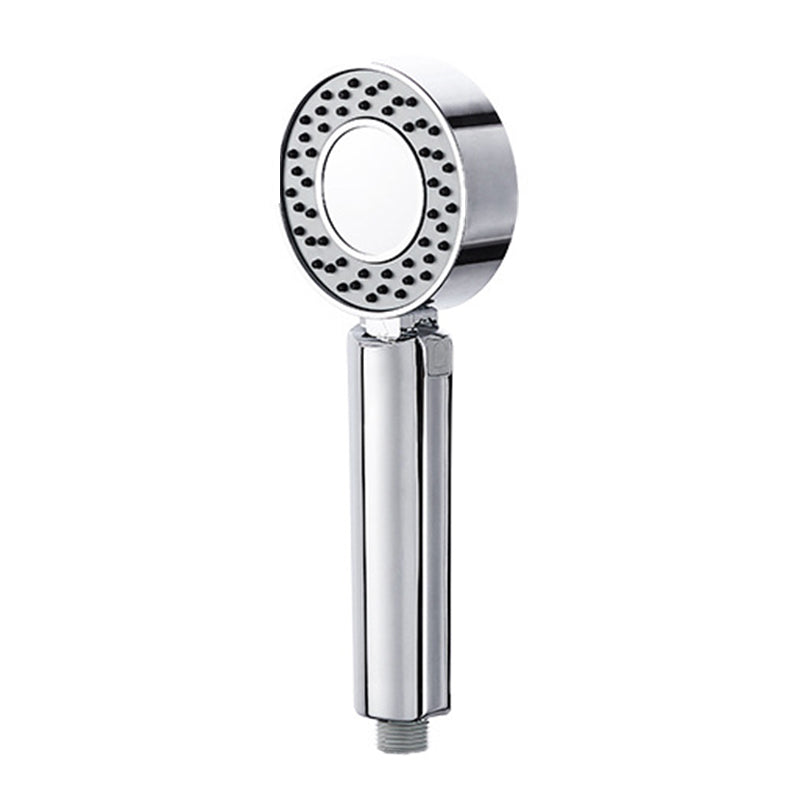 Contemporary Wall Mounted Shower Head Combo Chrome Round Hand Shower Clearhalo 'Bathroom Remodel & Bathroom Fixtures' 'Home Improvement' 'home_improvement' 'home_improvement_shower_heads' 'Shower Heads' 'shower_heads' 'Showers & Bathtubs Plumbing' 'Showers & Bathtubs' 6468086