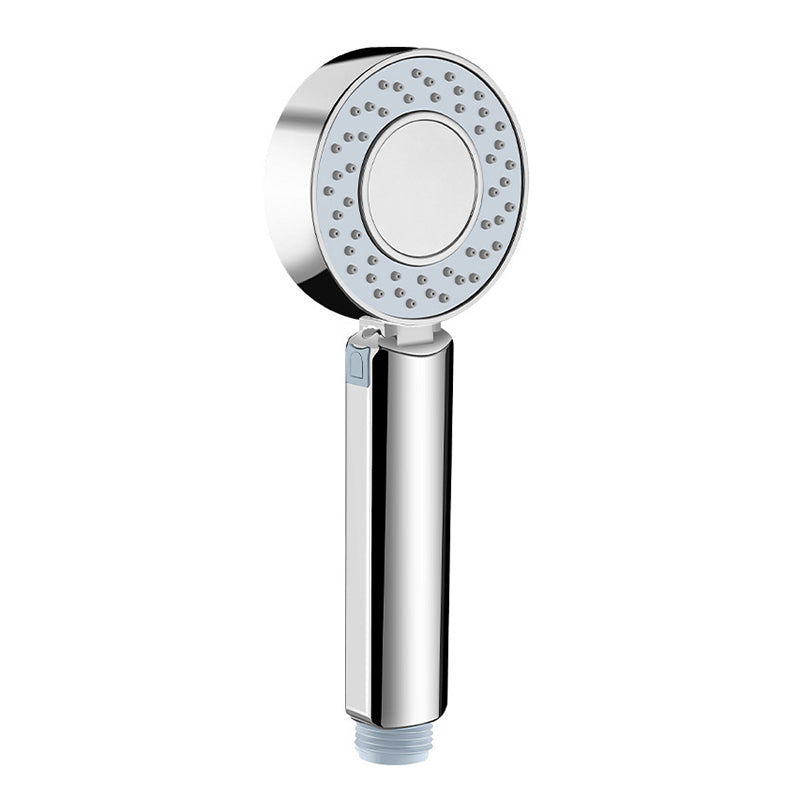 Contemporary Wall Mounted Shower Head Combo Chrome Round Hand Shower Common Clearhalo 'Bathroom Remodel & Bathroom Fixtures' 'Home Improvement' 'home_improvement' 'home_improvement_shower_heads' 'Shower Heads' 'shower_heads' 'Showers & Bathtubs Plumbing' 'Showers & Bathtubs' 6468090