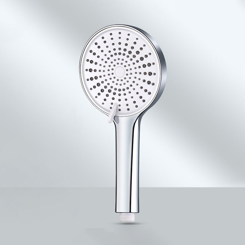 Contemporary Round Shower Head Pure Color Handheld Shower Head Silver Hand Shower None Clearhalo 'Bathroom Remodel & Bathroom Fixtures' 'Home Improvement' 'home_improvement' 'home_improvement_shower_heads' 'Shower Heads' 'shower_heads' 'Showers & Bathtubs Plumbing' 'Showers & Bathtubs' 6468110