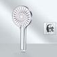 Contemporary Round Shower Head Pure Color Handheld Shower Head Silver Shower Head with Wall Pedestal None Clearhalo 'Bathroom Remodel & Bathroom Fixtures' 'Home Improvement' 'home_improvement' 'home_improvement_shower_heads' 'Shower Heads' 'shower_heads' 'Showers & Bathtubs Plumbing' 'Showers & Bathtubs' 6468119