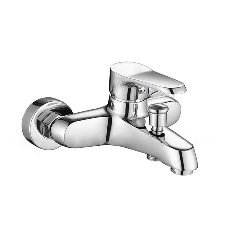 Bathroom Tub Spout Wall Mounted Hand Shower Fixed Bathtub Faucet Clearhalo 'Bathroom Remodel & Bathroom Fixtures' 'Bathtub Faucets' 'bathtub_faucets' 'Home Improvement' 'home_improvement' 'home_improvement_bathtub_faucets' 6468132