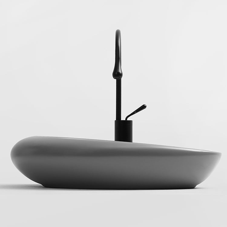 Modern Vessel Bathroom Sink Porcelain Specialty with Pop-Up Drain Wash Stand Clearhalo 'Bathroom Remodel & Bathroom Fixtures' 'Bathroom Sinks & Faucet Components' 'Bathroom Sinks' 'bathroom_sink' 'Home Improvement' 'home_improvement' 'home_improvement_bathroom_sink' 6468383