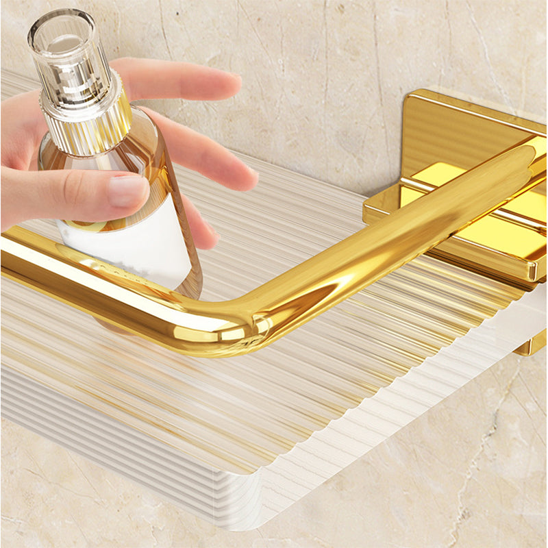 Modern Silver/Gold Bathroom Hardware Set Bath Shelf Bathroom Set Clearhalo 'Bathroom Hardware Sets' 'Bathroom Hardware' 'Bathroom Remodel & Bathroom Fixtures' 'bathroom_hardware_sets' 'Home Improvement' 'home_improvement' 'home_improvement_bathroom_hardware_sets' 6468697