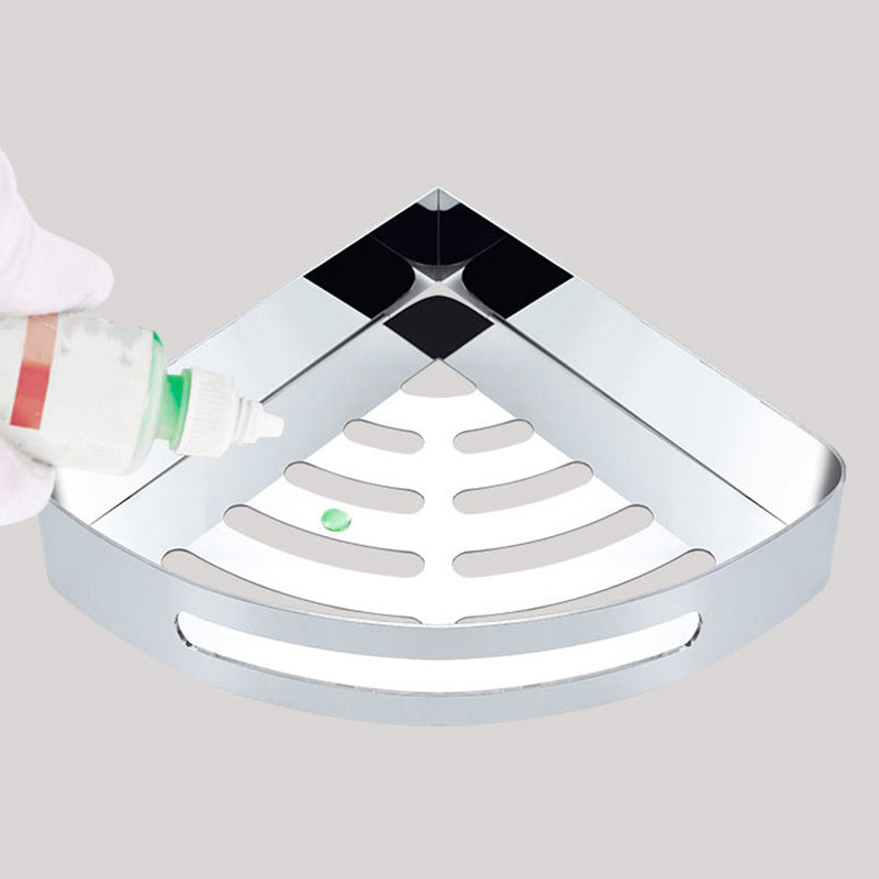 Modern Bathroom Hardware Set Silver Bath Shelf Bath Hardware Set Clearhalo 'Bathroom Hardware Sets' 'Bathroom Hardware' 'Bathroom Remodel & Bathroom Fixtures' 'bathroom_hardware_sets' 'Home Improvement' 'home_improvement' 'home_improvement_bathroom_hardware_sets' 6468777