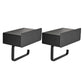 2 Piece Stainless Steel Classic Bathroom Accessory Set Black & Chrome Paper Holder Black 2 Piece Set Clearhalo 'Bathroom Hardware Sets' 'Bathroom Hardware' 'Bathroom Remodel & Bathroom Fixtures' 'bathroom_hardware_sets' 'Home Improvement' 'home_improvement' 'home_improvement_bathroom_hardware_sets' 6468797