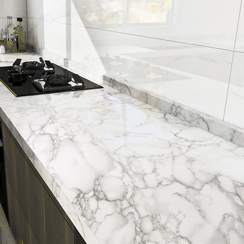 PVC Peel and Stick Backsplash Wall Tile Modern Peel & Stick Field Tile White Clearhalo 'Flooring 'Home Improvement' 'home_improvement' 'home_improvement_peel_stick_blacksplash' 'Peel & Stick Backsplash Tile' 'peel_stick_blacksplash' 'Walls & Ceilings' Walls and Ceiling' 6470203