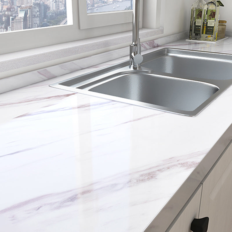 PVC Peel and Stick Backsplash Wall Tile Modern Peel & Stick Field Tile Gloss White Clearhalo 'Flooring 'Home Improvement' 'home_improvement' 'home_improvement_peel_stick_blacksplash' 'Peel & Stick Backsplash Tile' 'peel_stick_blacksplash' 'Walls & Ceilings' Walls and Ceiling' 6470215