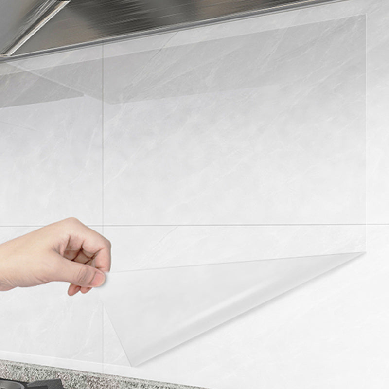 PVC Peel and Stick Backsplash Wall Tile Modern Peel & Stick Field Tile Clear 197"L x 24"W Clearhalo 'Flooring 'Home Improvement' 'home_improvement' 'home_improvement_peel_stick_blacksplash' 'Peel & Stick Backsplash Tile' 'peel_stick_blacksplash' 'Walls & Ceilings' Walls and Ceiling' 6470220