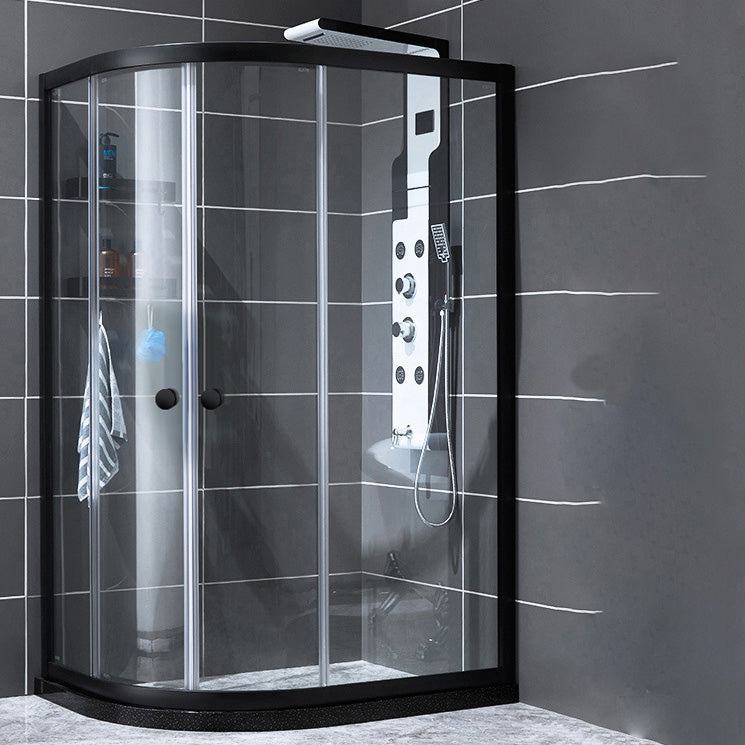 Contemporary Round Shower Stall Clear Tempered Framed Shower Stall Clearhalo 'Bathroom Remodel & Bathroom Fixtures' 'Home Improvement' 'home_improvement' 'home_improvement_shower_stalls_enclosures' 'Shower Stalls & Enclosures' 'shower_stalls_enclosures' 'Showers & Bathtubs' 6470272