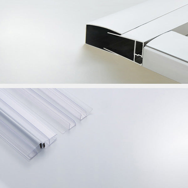 Contemporary Round Shower Stall Clear Tempered Framed Shower Stall Clearhalo 'Bathroom Remodel & Bathroom Fixtures' 'Home Improvement' 'home_improvement' 'home_improvement_shower_stalls_enclosures' 'Shower Stalls & Enclosures' 'shower_stalls_enclosures' 'Showers & Bathtubs' 6470280