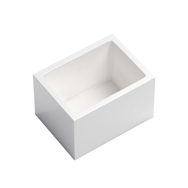 Modern Rectangle White Acrylic Bathtub Back to Wall with Drain Bath Tub and Overflow Hole White 47"L x 35"W x 30"H Tub Clearhalo 'Bathroom Remodel & Bathroom Fixtures' 'Bathtubs' 'Home Improvement' 'home_improvement' 'home_improvement_bathtubs' 'Showers & Bathtubs' 6482852