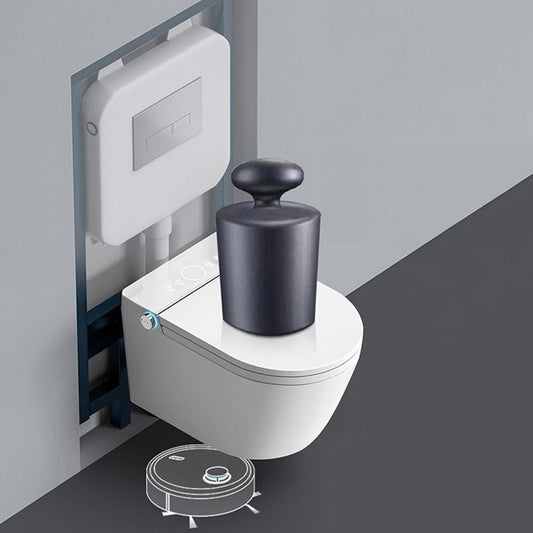 Modern Wall Mount Urine Toilet Siphon Jet Toilet Bowl with Toilet Seat Clearhalo 'Bathroom Remodel & Bathroom Fixtures' 'Home Improvement' 'home_improvement' 'home_improvement_toilets' 'Toilets & Bidets' 'Toilets' 6483114
