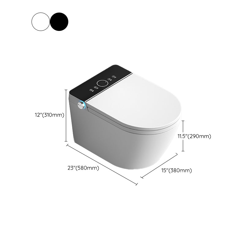 Modern Wall Mount Urine Toilet Siphon Jet Toilet Bowl with Toilet Seat Clearhalo 'Bathroom Remodel & Bathroom Fixtures' 'Home Improvement' 'home_improvement' 'home_improvement_toilets' 'Toilets & Bidets' 'Toilets' 6483126