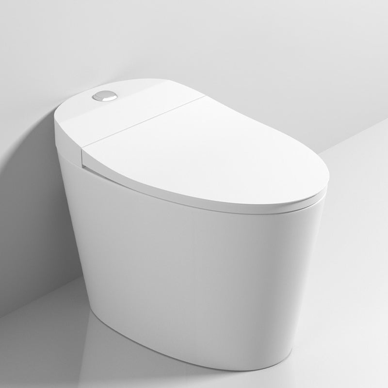 Modern Skirted Toilet Bowl Siphon Jet Toilet with Seat for Bathroom 17"L x 27"W x 20"H White Clearhalo 'Bathroom Remodel & Bathroom Fixtures' 'Home Improvement' 'home_improvement' 'home_improvement_toilets' 'Toilets & Bidets' 'Toilets' 6483170