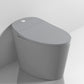 Modern Skirted Toilet Bowl Siphon Jet Toilet with Seat for Bathroom 17"L x 27"W x 20"H Grey Clearhalo 'Bathroom Remodel & Bathroom Fixtures' 'Home Improvement' 'home_improvement' 'home_improvement_toilets' 'Toilets & Bidets' 'Toilets' 6483171