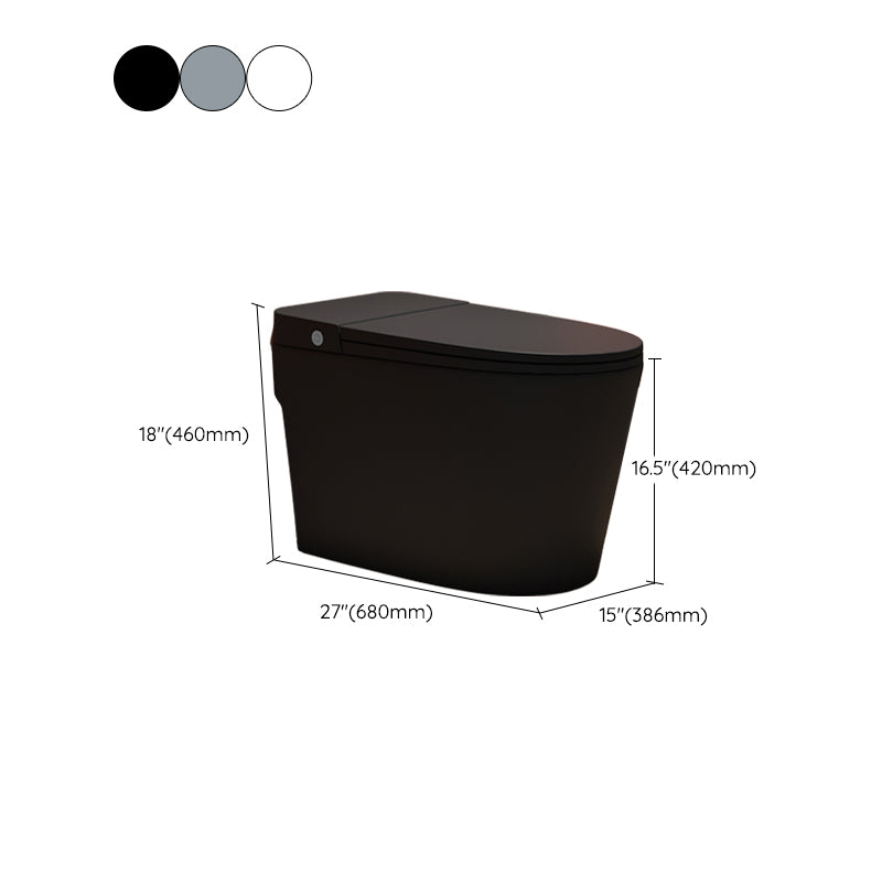 Modern Skirted Toilet Bowl Siphon Jet Toilet with Seat for Bathroom Clearhalo 'Bathroom Remodel & Bathroom Fixtures' 'Home Improvement' 'home_improvement' 'home_improvement_toilets' 'Toilets & Bidets' 'Toilets' 6483183