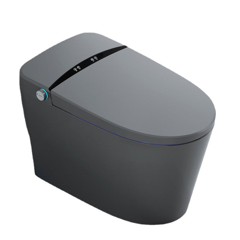 Heated Seat Modern Flush Toilet Concealed Tank One-Piece Toilet with Slow Close Seat Clearhalo 'Bathroom Remodel & Bathroom Fixtures' 'Home Improvement' 'home_improvement' 'home_improvement_toilets' 'Toilets & Bidets' 'Toilets' 6483189