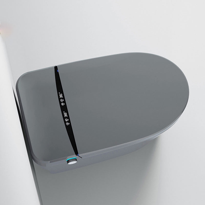 Heated Seat Modern Flush Toilet Concealed Tank One-Piece Toilet with Slow Close Seat Clearhalo 'Bathroom Remodel & Bathroom Fixtures' 'Home Improvement' 'home_improvement' 'home_improvement_toilets' 'Toilets & Bidets' 'Toilets' 6483194