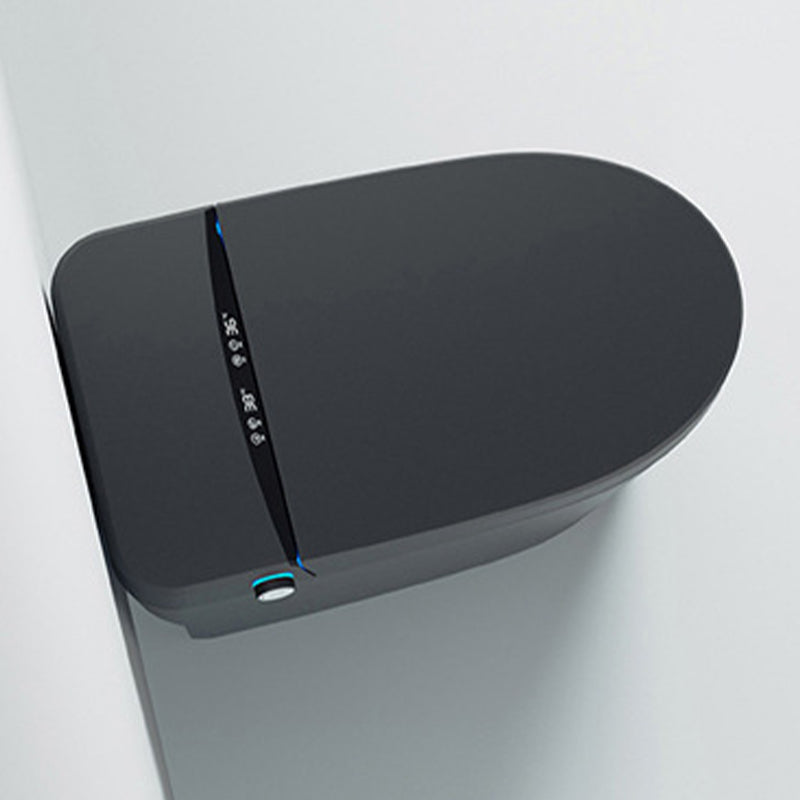 Heated Seat Modern Flush Toilet Concealed Tank One-Piece Toilet with Slow Close Seat Clearhalo 'Bathroom Remodel & Bathroom Fixtures' 'Home Improvement' 'home_improvement' 'home_improvement_toilets' 'Toilets & Bidets' 'Toilets' 6483199