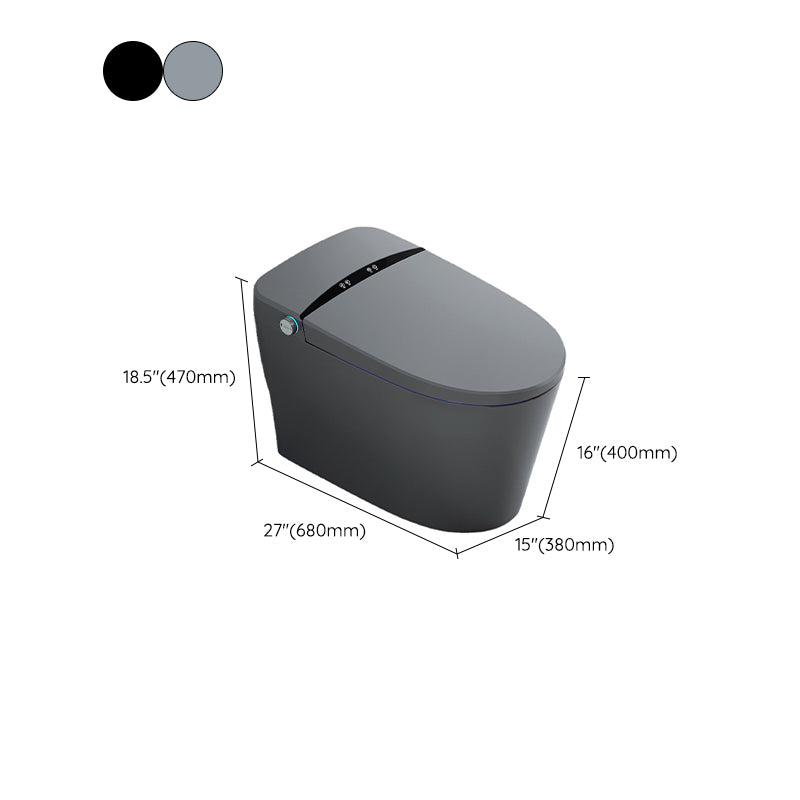 Heated Seat Modern Flush Toilet Concealed Tank One-Piece Toilet with Slow Close Seat Clearhalo 'Bathroom Remodel & Bathroom Fixtures' 'Home Improvement' 'home_improvement' 'home_improvement_toilets' 'Toilets & Bidets' 'Toilets' 6483200