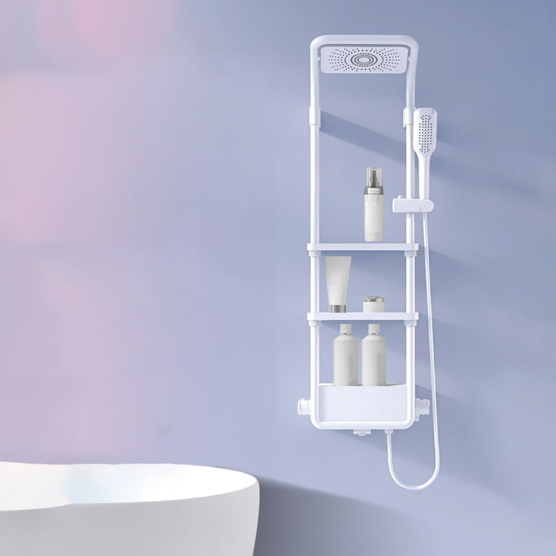 Modern Shower Set Slide Bar Adjustable Shower Head Wall Mounted Shower System Clearhalo 'Bathroom Remodel & Bathroom Fixtures' 'Home Improvement' 'home_improvement' 'home_improvement_shower_faucets' 'Shower Faucets & Systems' 'shower_faucets' 'Showers & Bathtubs Plumbing' 'Showers & Bathtubs' 6484363