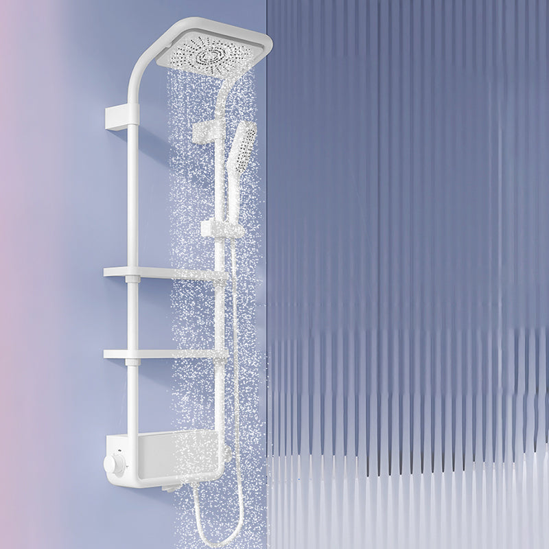 Modern Shower Set Slide Bar Adjustable Shower Head Wall Mounted Shower System Clearhalo 'Bathroom Remodel & Bathroom Fixtures' 'Home Improvement' 'home_improvement' 'home_improvement_shower_faucets' 'Shower Faucets & Systems' 'shower_faucets' 'Showers & Bathtubs Plumbing' 'Showers & Bathtubs' 6484364