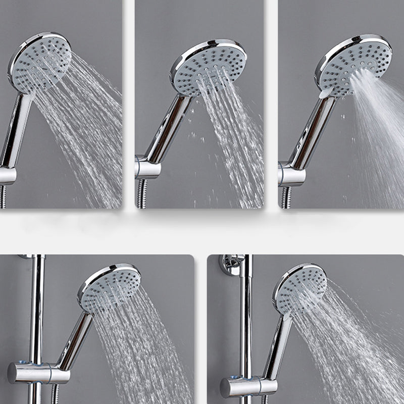 Modern Arm Swivel Shower Metal Shower Head Shower Faucet On Wall Clearhalo 'Bathroom Remodel & Bathroom Fixtures' 'Home Improvement' 'home_improvement' 'home_improvement_shower_faucets' 'Shower Faucets & Systems' 'shower_faucets' 'Showers & Bathtubs Plumbing' 'Showers & Bathtubs' 6484435