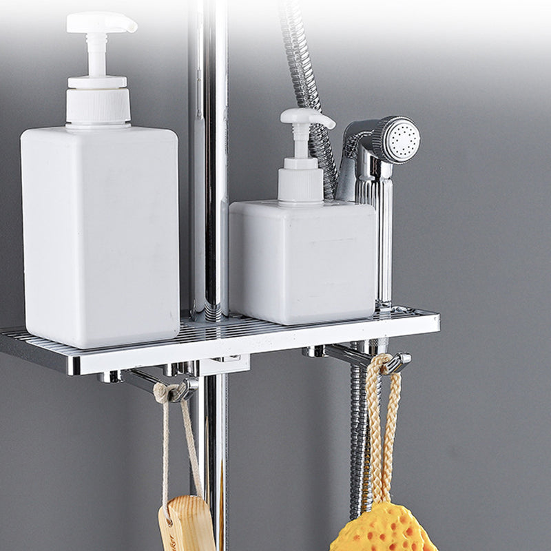 Modern Arm Swivel Shower Metal Shower Head Shower Faucet On Wall Clearhalo 'Bathroom Remodel & Bathroom Fixtures' 'Home Improvement' 'home_improvement' 'home_improvement_shower_faucets' 'Shower Faucets & Systems' 'shower_faucets' 'Showers & Bathtubs Plumbing' 'Showers & Bathtubs' 6484437