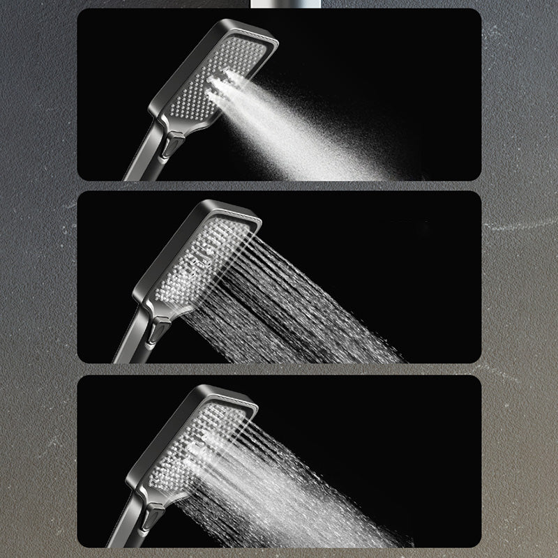 Contemporary Shower Set Slide Bar Dual Shower Head Thermostatic Wall Mounted Shower System Clearhalo 'Bathroom Remodel & Bathroom Fixtures' 'Home Improvement' 'home_improvement' 'home_improvement_shower_faucets' 'Shower Faucets & Systems' 'shower_faucets' 'Showers & Bathtubs Plumbing' 'Showers & Bathtubs' 6484529