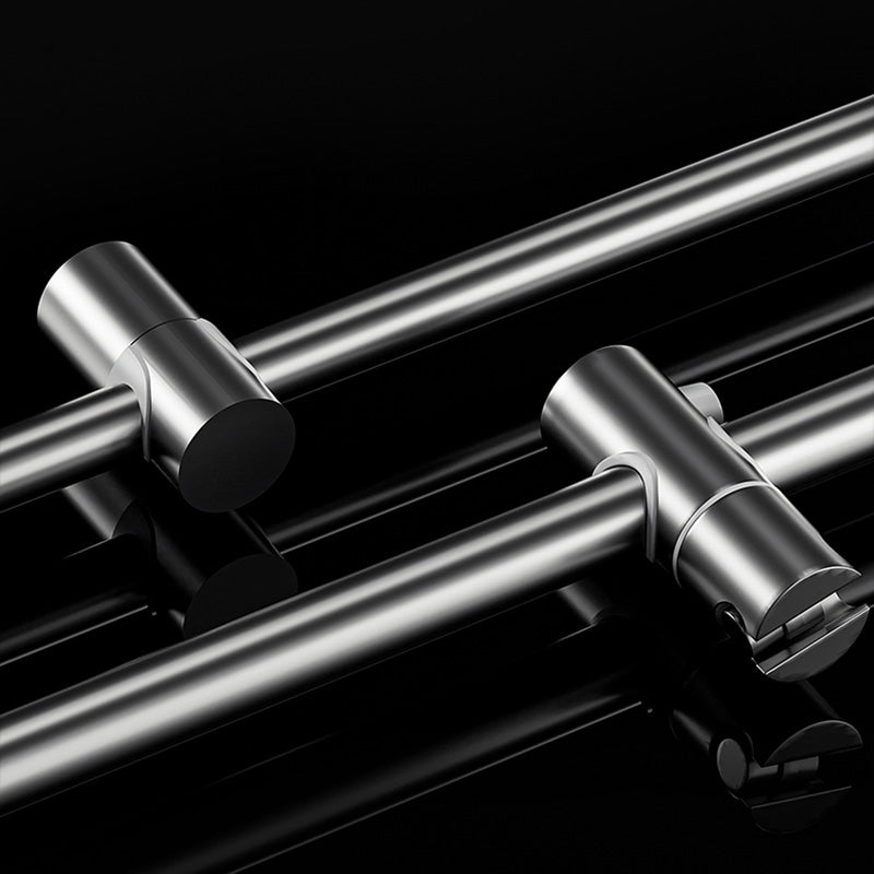 Contemporary Shower Set Slide Bar Dual Shower Head Thermostatic Wall Mounted Shower System Clearhalo 'Bathroom Remodel & Bathroom Fixtures' 'Home Improvement' 'home_improvement' 'home_improvement_shower_faucets' 'Shower Faucets & Systems' 'shower_faucets' 'Showers & Bathtubs Plumbing' 'Showers & Bathtubs' 6484535