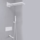 Modern Shower Set Adjustable Shower Head Wall Mounted Shower System White Faucet Included Clearhalo 'Bathroom Remodel & Bathroom Fixtures' 'Home Improvement' 'home_improvement' 'home_improvement_shower_faucets' 'Shower Faucets & Systems' 'shower_faucets' 'Showers & Bathtubs Plumbing' 'Showers & Bathtubs' 6484545