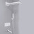 Modern Shower Set Adjustable Shower Head Wall Mounted Shower System White Faucet Included Clearhalo 'Bathroom Remodel & Bathroom Fixtures' 'Home Improvement' 'home_improvement' 'home_improvement_shower_faucets' 'Shower Faucets & Systems' 'shower_faucets' 'Showers & Bathtubs Plumbing' 'Showers & Bathtubs' 6484545