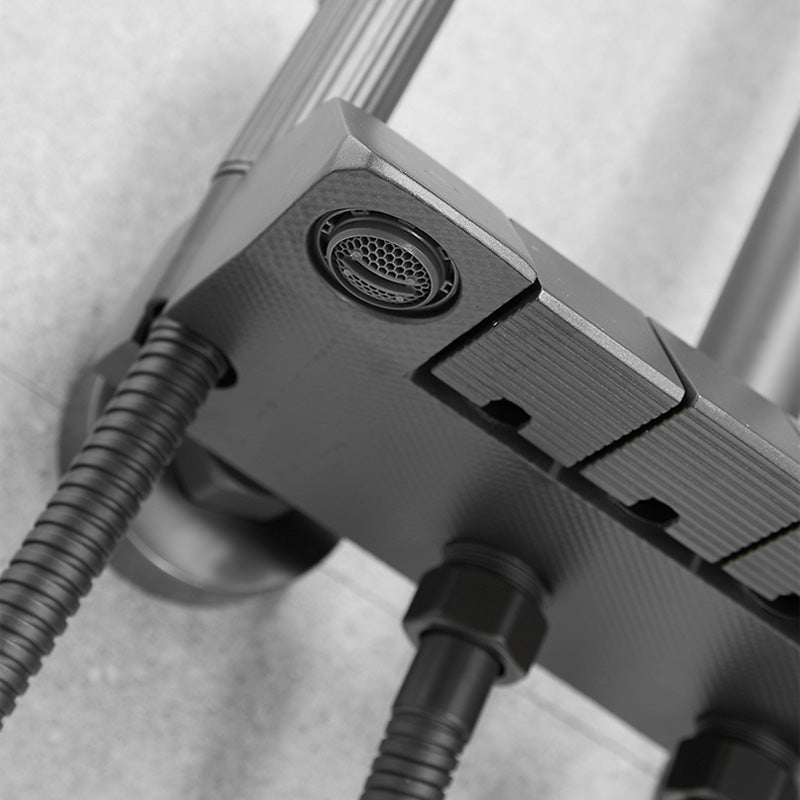 Modern Shower Set Adjustable Shower Head Slide Bar Wall Mounted Shower System Clearhalo 'Bathroom Remodel & Bathroom Fixtures' 'Home Improvement' 'home_improvement' 'home_improvement_shower_faucets' 'Shower Faucets & Systems' 'shower_faucets' 'Showers & Bathtubs Plumbing' 'Showers & Bathtubs' 6484577