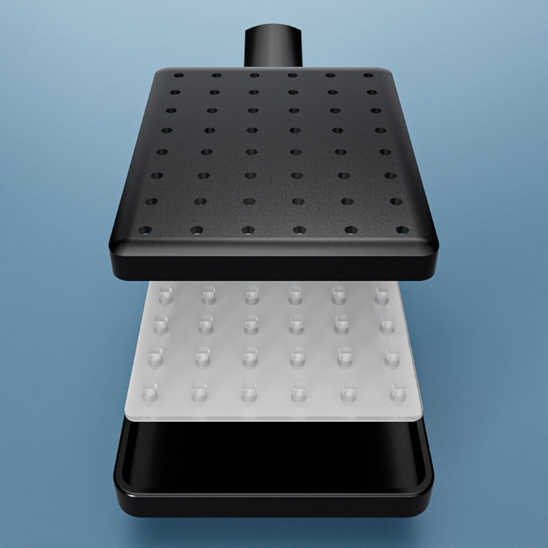 Modern Style Shower System Copper Spot Resist Rectangle Wall Mounted Shower System Clearhalo 'Bathroom Remodel & Bathroom Fixtures' 'Home Improvement' 'home_improvement' 'home_improvement_shower_faucets' 'Shower Faucets & Systems' 'shower_faucets' 'Showers & Bathtubs Plumbing' 'Showers & Bathtubs' 6484617