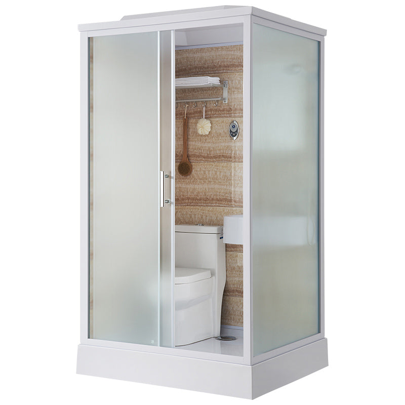 Contemporary Rectangle Shower Stall Clear Framed Shower Stall with Ceiling Clearhalo 'Bathroom Remodel & Bathroom Fixtures' 'Home Improvement' 'home_improvement' 'home_improvement_shower_stalls_enclosures' 'Shower Stalls & Enclosures' 'shower_stalls_enclosures' 'Showers & Bathtubs' 6484656