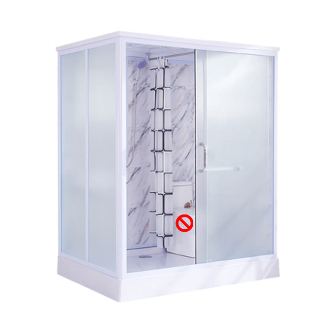 Sliding Rectangular Shower Enclosure Framed Shower Enclosure with Tempered Glass 67"L x 47"W x 91"H Toilet Not Included Front Opening Clearhalo 'Bathroom Remodel & Bathroom Fixtures' 'Home Improvement' 'home_improvement' 'home_improvement_shower_stalls_enclosures' 'Shower Stalls & Enclosures' 'shower_stalls_enclosures' 'Showers & Bathtubs' 6484720